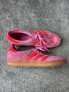 Adidas Gazelle Women's Pink and Coral Suede Sneakers